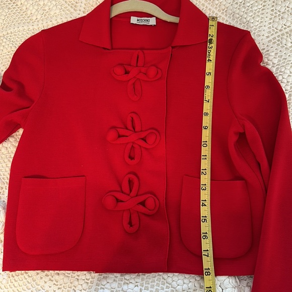 Moschino Cheap and Chic Red Virgin Wool Blazer - Picture 6 of 8